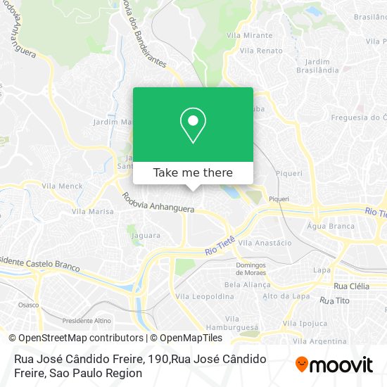 Rua José Cândido Freire, 190,Rua José Cândido Freire map