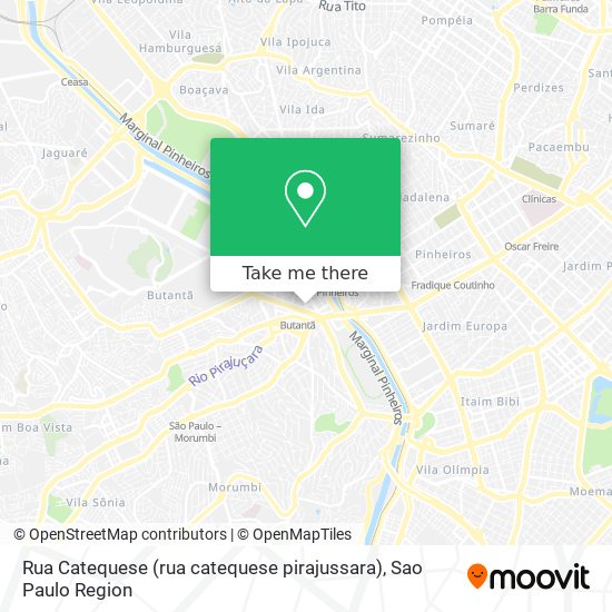 Mapa Rua Catequese (rua catequese pirajussara)