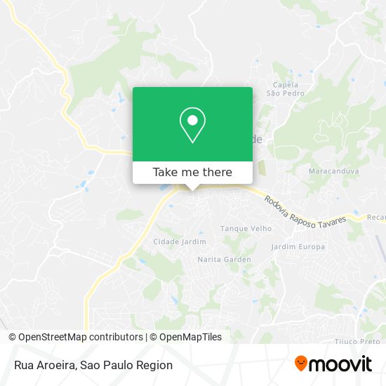 Rua Aroeira map