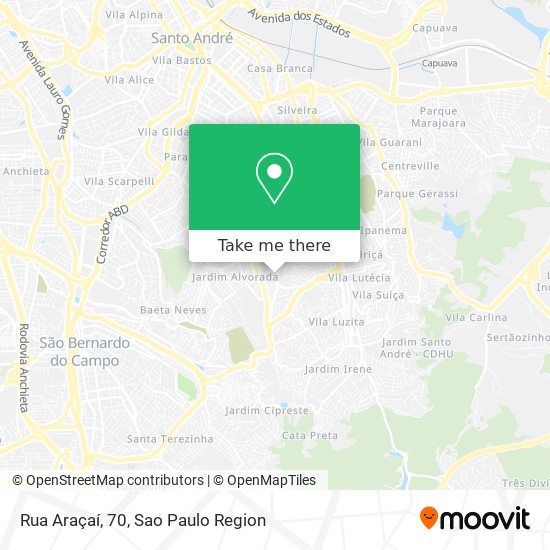 Rua Araçaí, 70 map