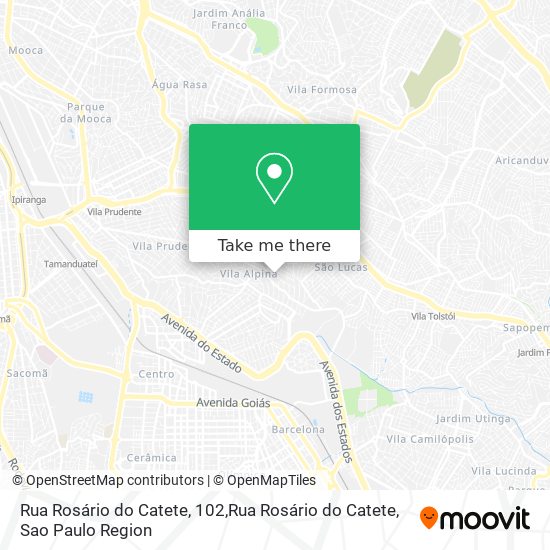 Mapa Rua Rosário do Catete, 102,Rua Rosário do Catete