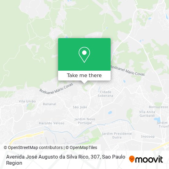 Mapa Avenida José Augusto da Silva Rico, 307