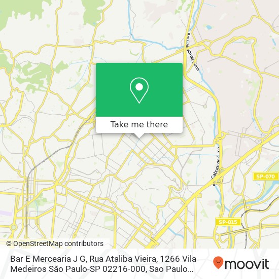 Bar E Mercearia J G, Rua Ataliba Vieira, 1266 Vila Medeiros São Paulo-SP 02216-000 map