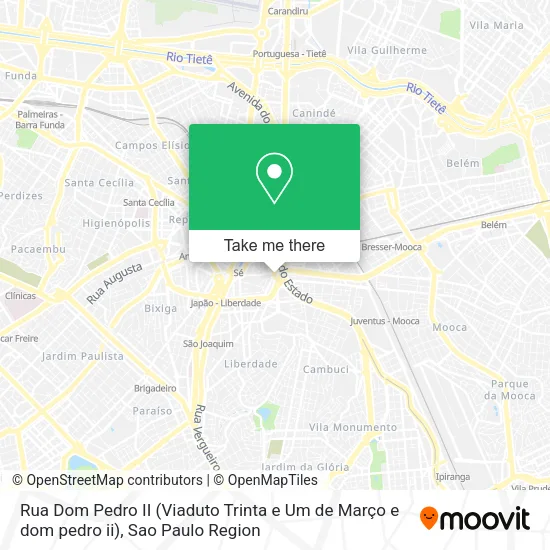 Rua Dom Pedro II (Viaduto Trinta e Um de Março e dom pedro ii) map