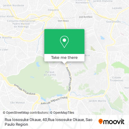 Mapa Rua Iososuke Okaue, 40,Rua Iososuke Okaue