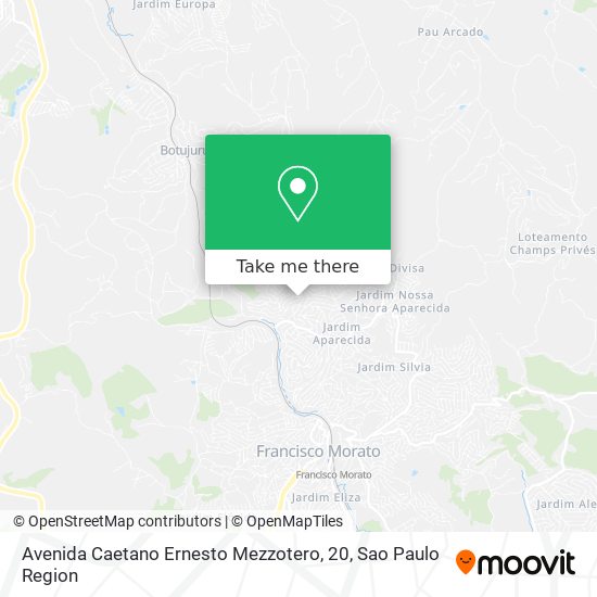 Mapa Avenida Caetano Ernesto Mezzotero, 20