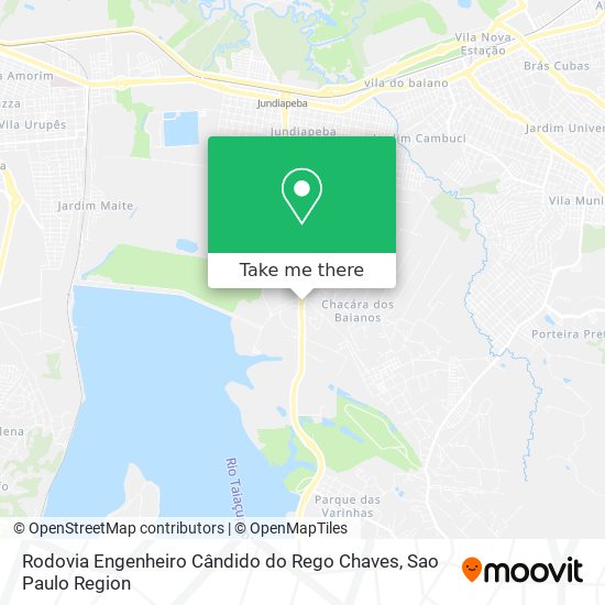 Rodovia Engenheiro Cândido do Rego Chaves map