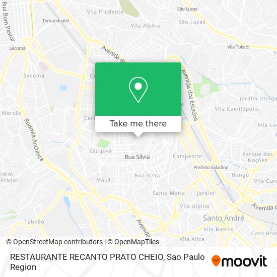 RESTAURANTE RECANTO PRATO CHEIO map