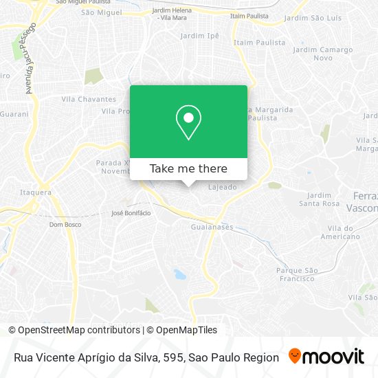 Rua Vicente Aprígio da Silva, 595 map