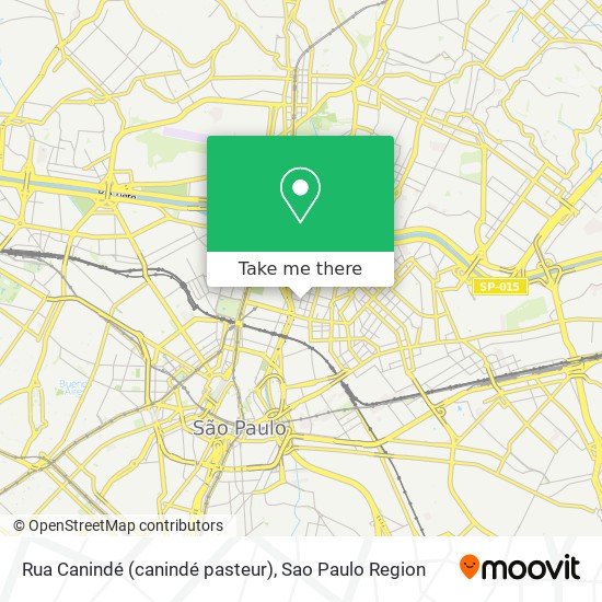 Mapa Rua Canindé (canindé pasteur)