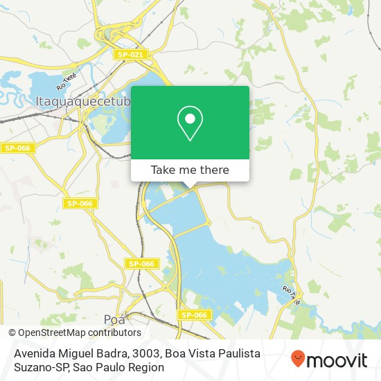 Mapa Avenida Miguel Badra, 3003, Boa Vista Paulista Suzano-SP