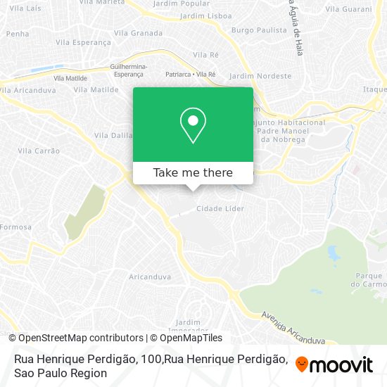 Mapa Rua Henrique Perdigão, 100,Rua Henrique Perdigão