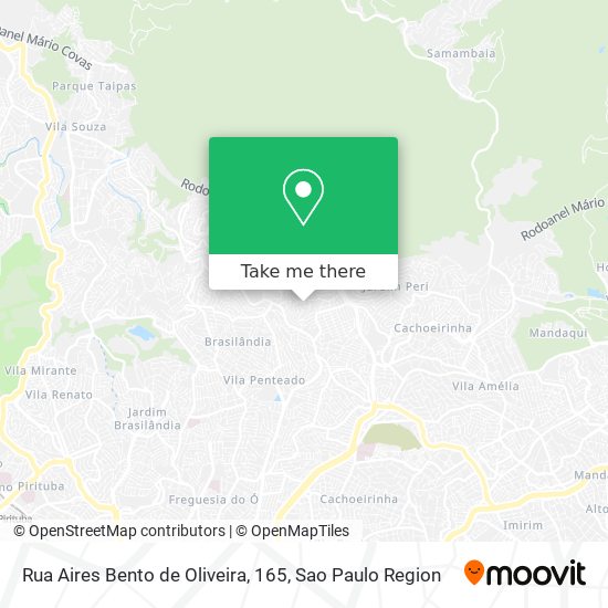 Rua Aires Bento de Oliveira, 165 map