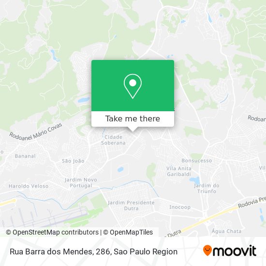 Mapa Rua Barra dos Mendes, 286