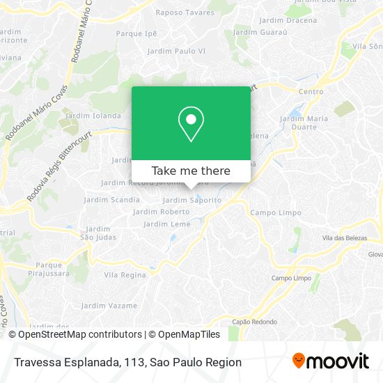 Travessa Esplanada, 113 map