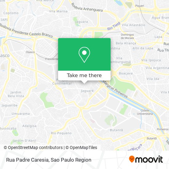 Rua Padre Caresia map