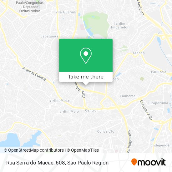 Rua Serra do Macaé, 608 map