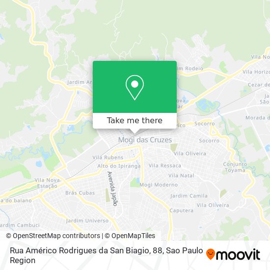 Mapa Rua Américo Rodrigues da San Biagio, 88
