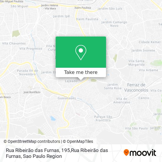 Rua Ribeirão das Furnas, 195,Rua Ribeirão das Furnas map