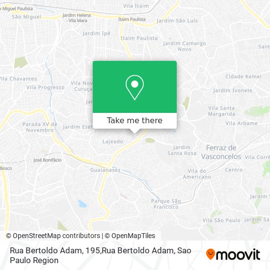 Mapa Rua Bertoldo Adam, 195,Rua Bertoldo Adam