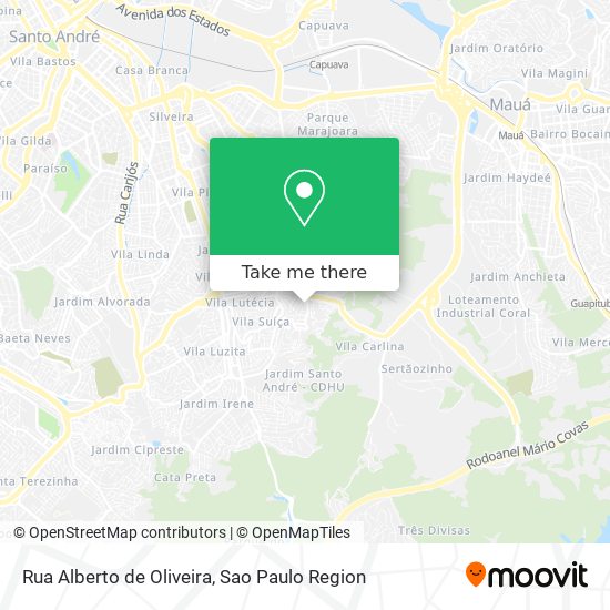 Rua Alberto de Oliveira map