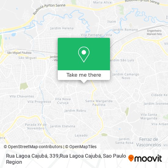 Rua Lagoa Cajubá, 339,Rua Lagoa Cajubá map