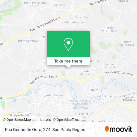 Rua Gentio de Ouro, 274 map
