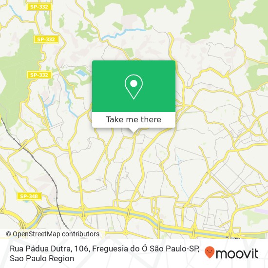 Rua Pádua Dutra, 106, Freguesia do Ó São Paulo-SP map