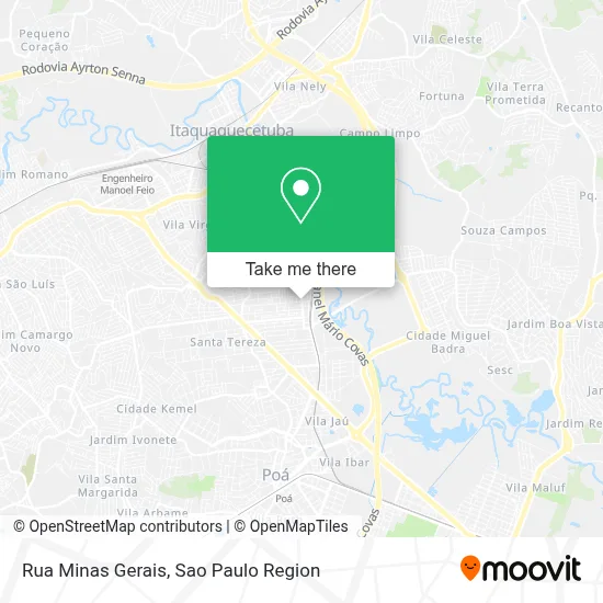 Rua Minas Gerais map