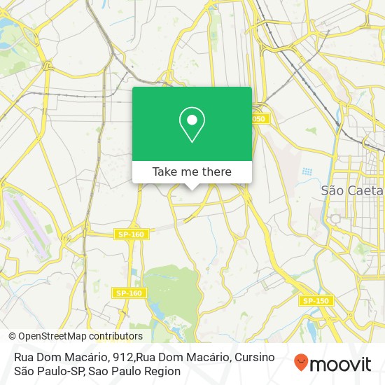 Rua Dom Macário, 912,Rua Dom Macário, Cursino São Paulo-SP map