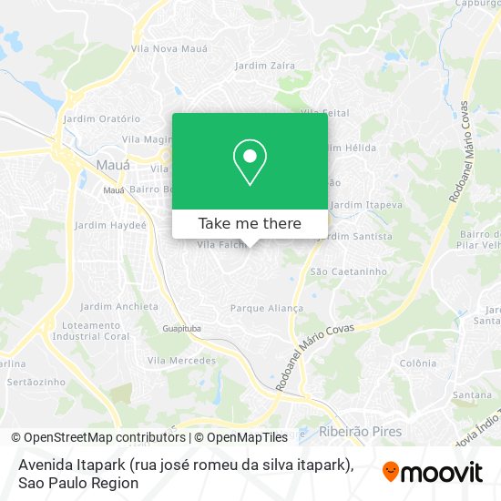 Avenida Itapark (rua josé romeu da silva itapark) map