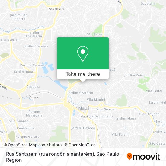Rua Santarém (rua rondônia santarém) map