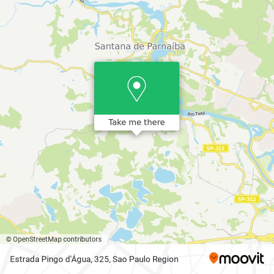 Mapa Estrada Pingo d'Água, 325