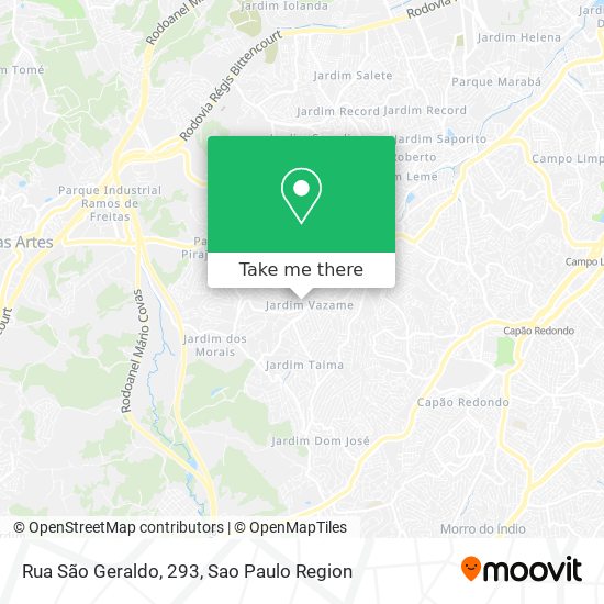 Mapa Rua São Geraldo, 293