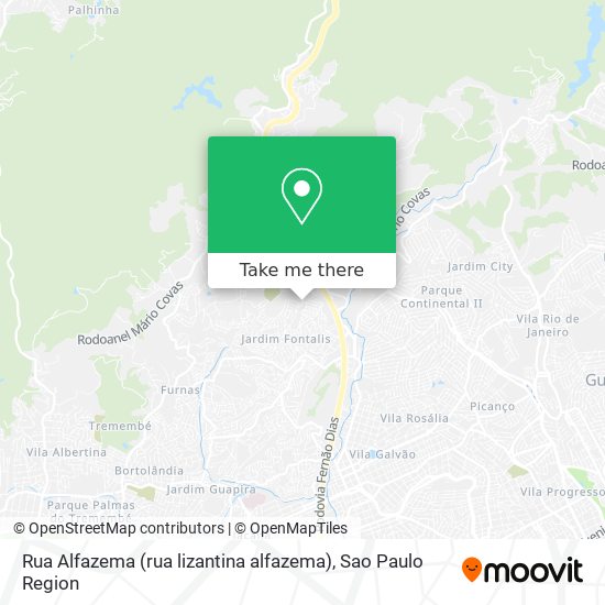 Rua Alfazema (rua lizantina alfazema) map