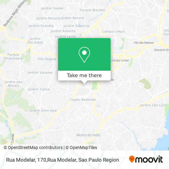 Rua Modelar, 170,Rua Modelar map