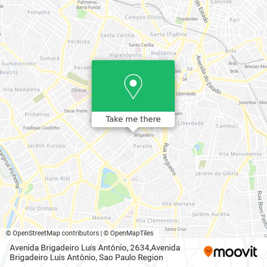 Avenida Brigadeiro Luís Antônio, 2634,Avenida Brigadeiro Luís Antônio map