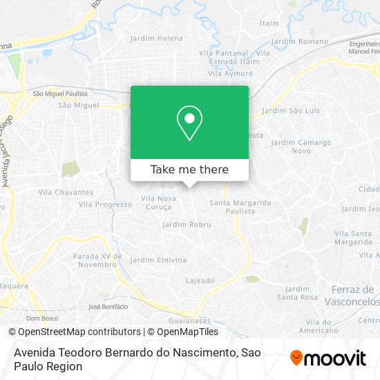 Avenida Teodoro Bernardo do Nascimento map