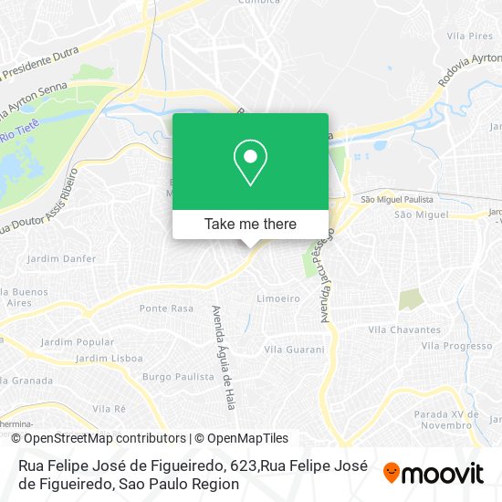 Mapa Rua Felipe José de Figueiredo, 623,Rua Felipe José de Figueiredo