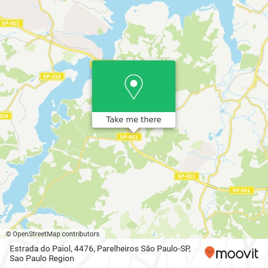 Mapa Estrada do Paiol, 4476, Parelheiros São Paulo-SP