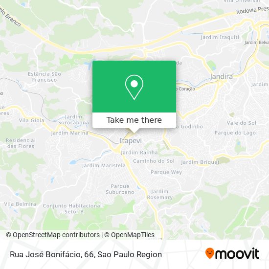 Mapa Rua José Bonifácio, 66
