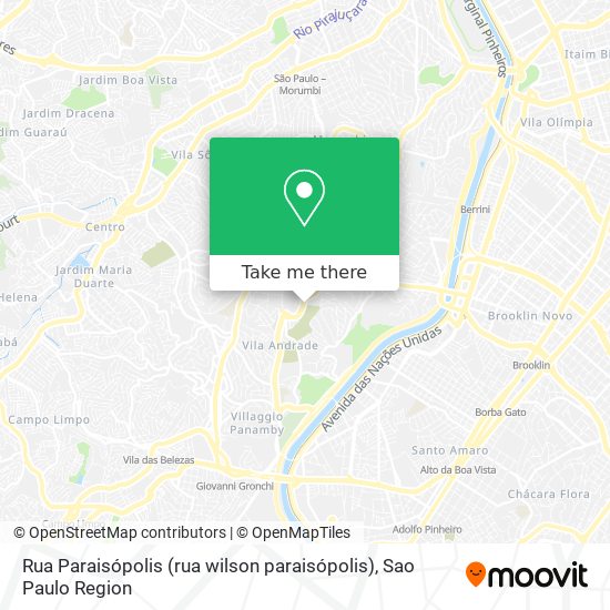 Rua Paraisópolis (rua wilson paraisópolis) map
