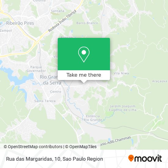 Rua das Margaridas, 10 map