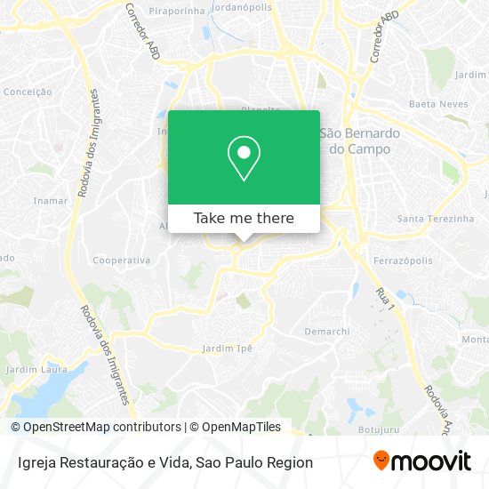 Igreja Restauração e Vida map