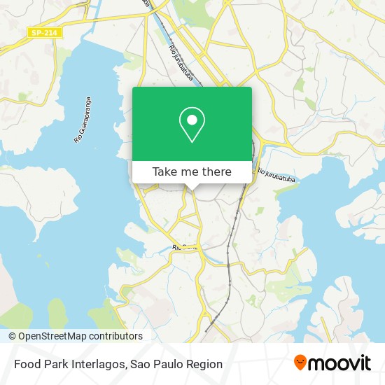 Mapa Food Park Interlagos