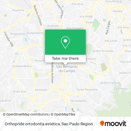 Mapa Orthopride ortodontia estética