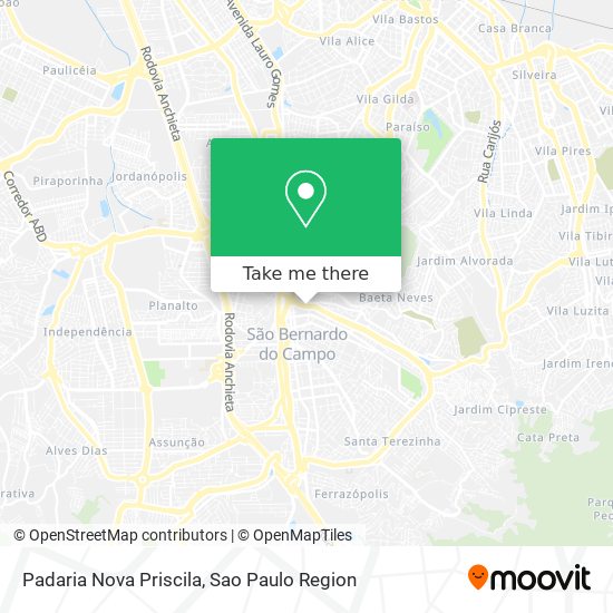 Padaria Nova Priscila map