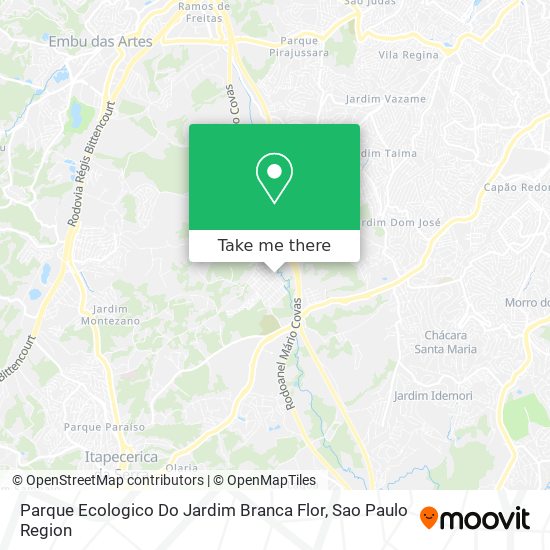 Parque Ecologico Do Jardim Branca Flor map