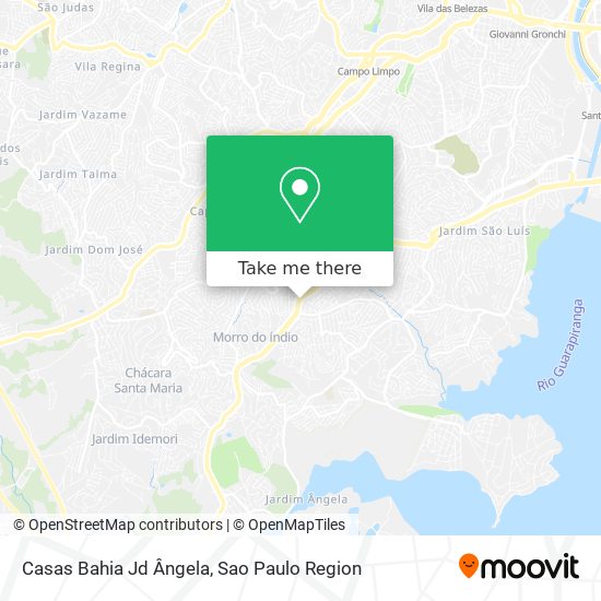 Mapa Casas Bahia Jd Ângela