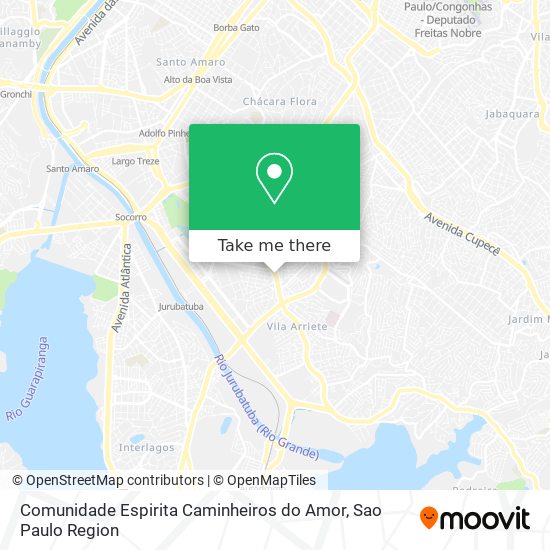 Comunidade Espirita Caminheiros do Amor map